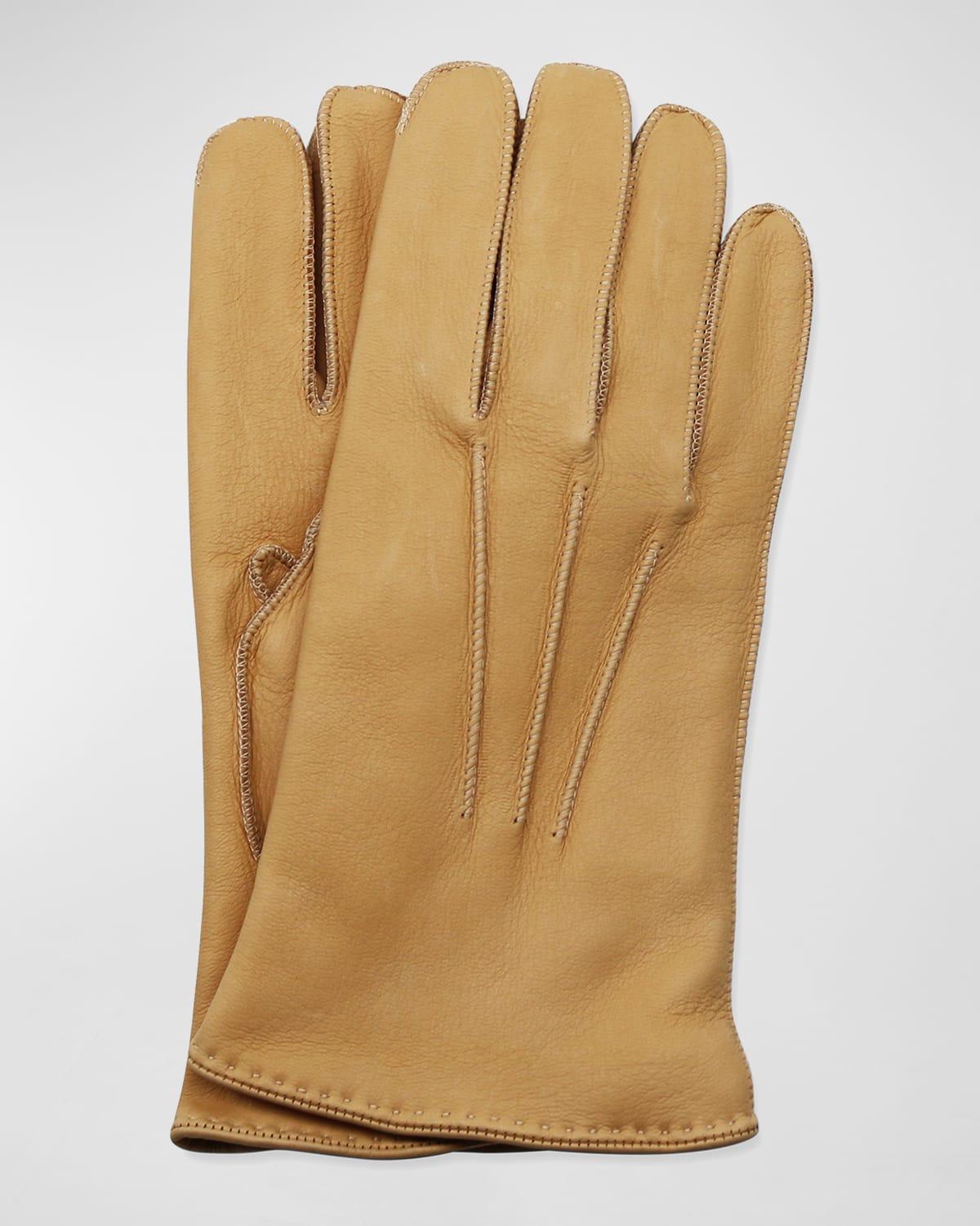 Mens Deerskin Gloves w/ Contrast Stitching Product Image