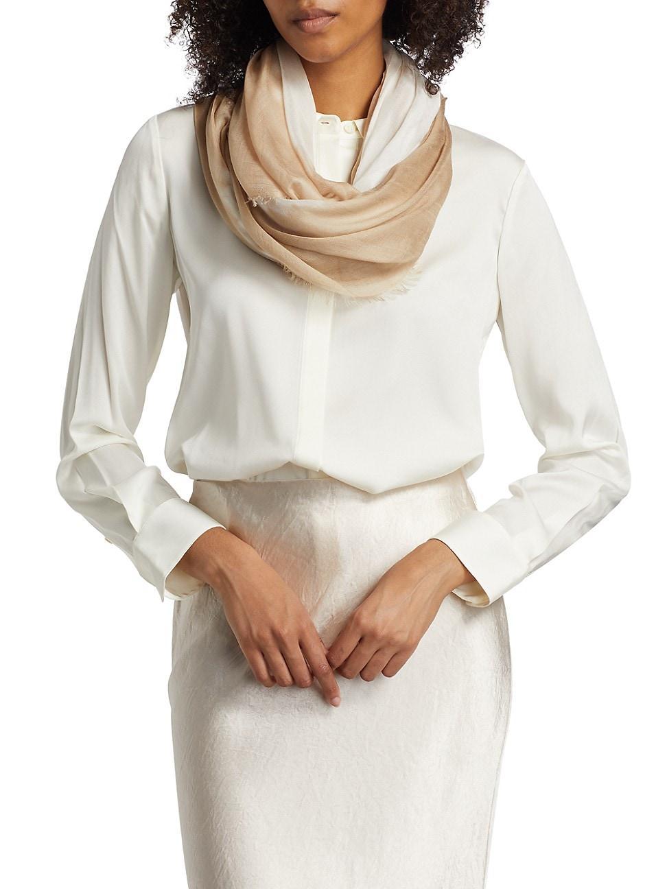 Womens Two-Tone Wrap Scarf Product Image