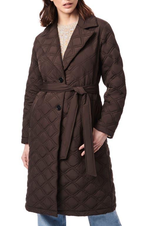 Bernardo Belted Quilted Trench Coat Product Image