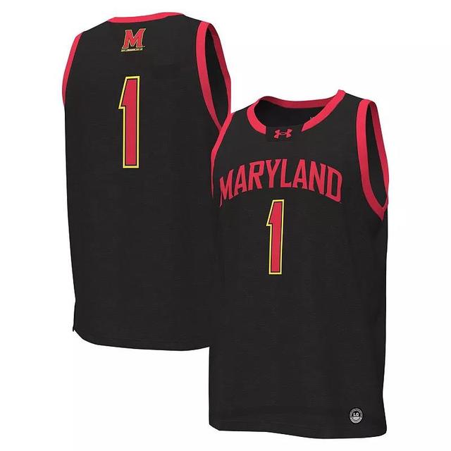 Mens Under Armour #1 Maryland Terrapins Replica Basketball Jersey Product Image