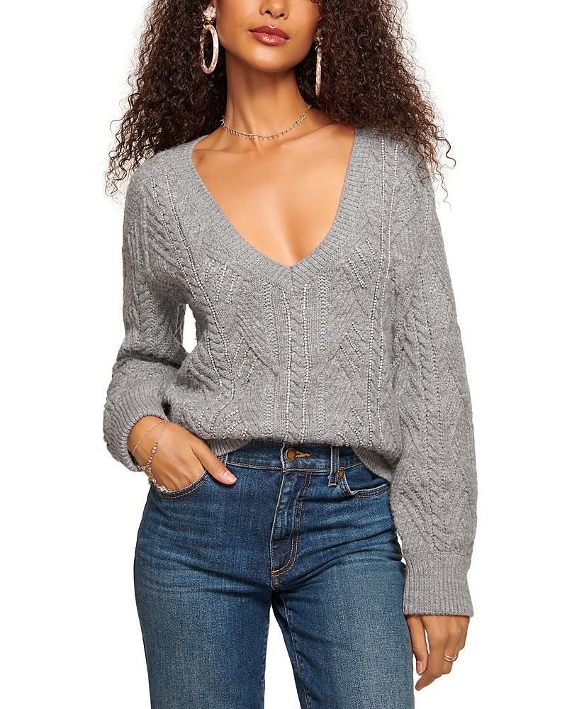 Womens Trinity Crystal-Embellished Knit Sweater Product Image