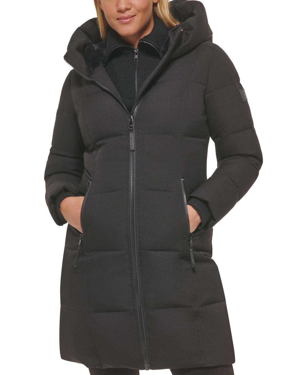 Calvin Klein Womens Hooded Puffer Coat Product Image