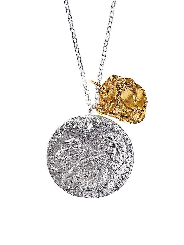 Womens La Collisione Sterling Silver & 24K-Gold-Plated Pendant Necklace Product Image