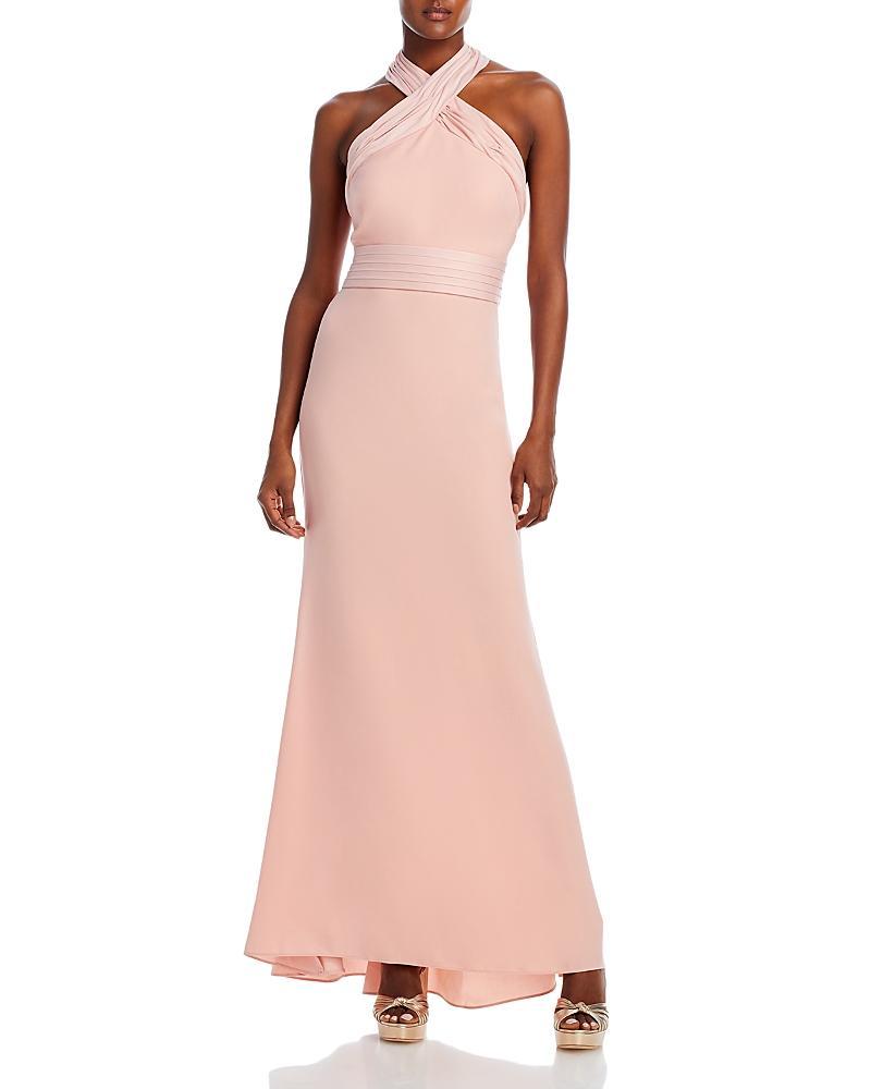 Eliza J Bow Back Halter Gown Product Image