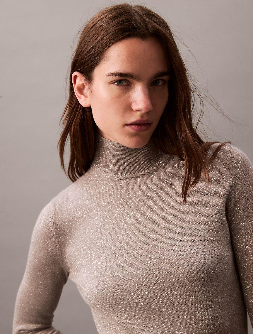 Lurex Turtleneck Sweater Product Image