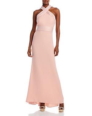 Eliza J Bow Back Halter Gown Product Image