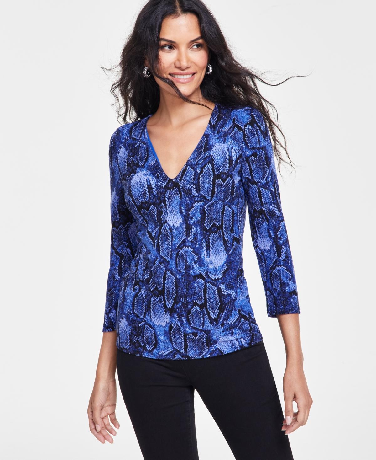 I.n.c. International Concepts Womens Ribbed Top, Created for Macys Product Image