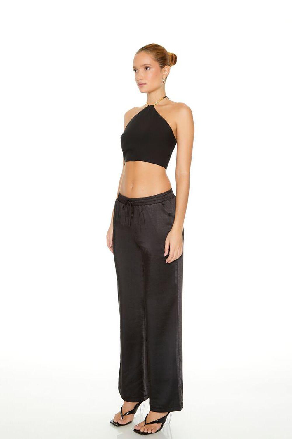 Satin Drawstring Wide-Leg Pants | Forever 21 Product Image