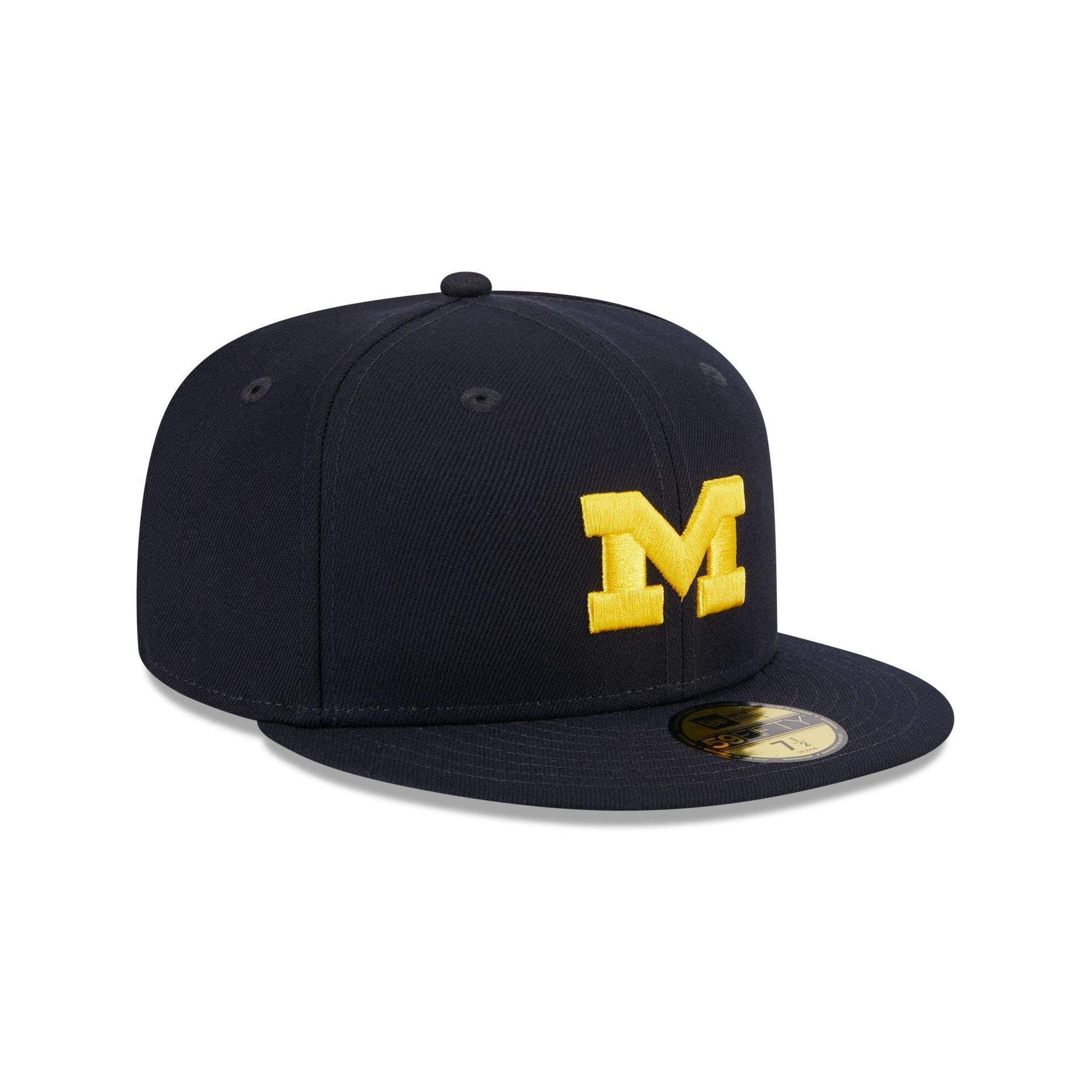 Michigan Wolverines Blue 59FIFTY Fitted Hat Male Product Image