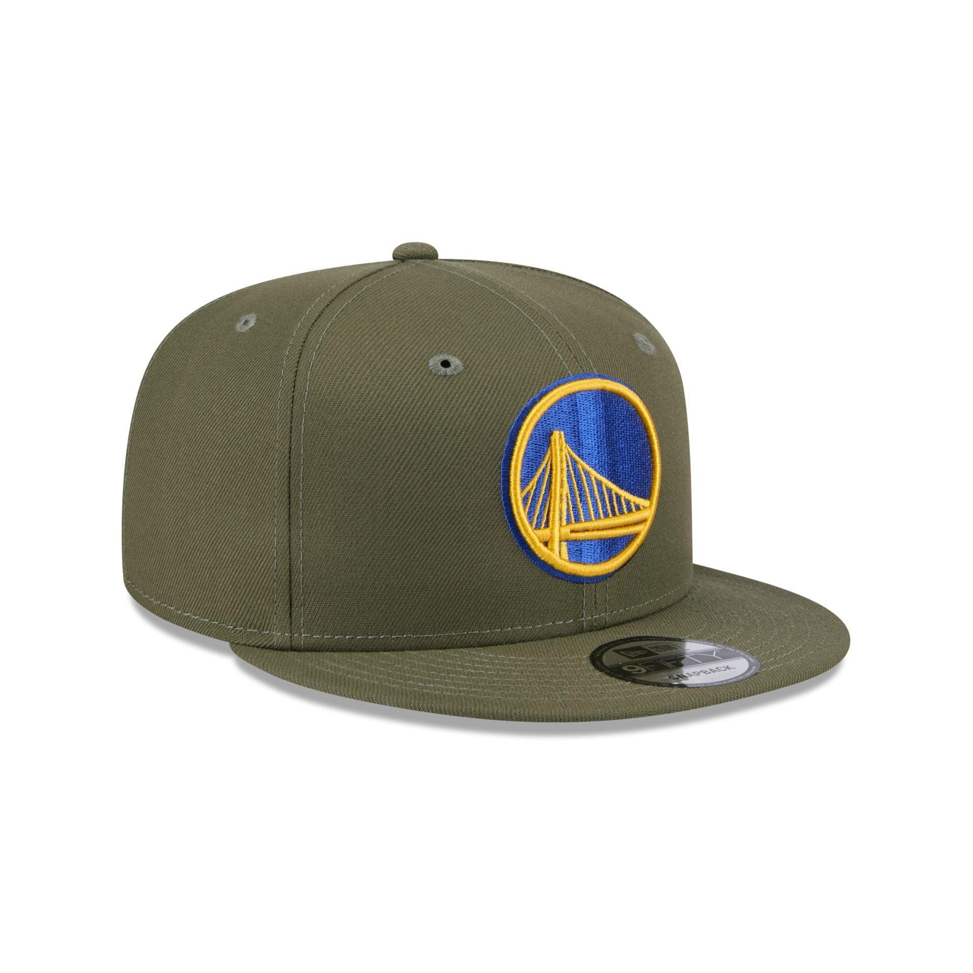 Golden State Warriors Olive 9FIFTY Snapback Hat Male Product Image