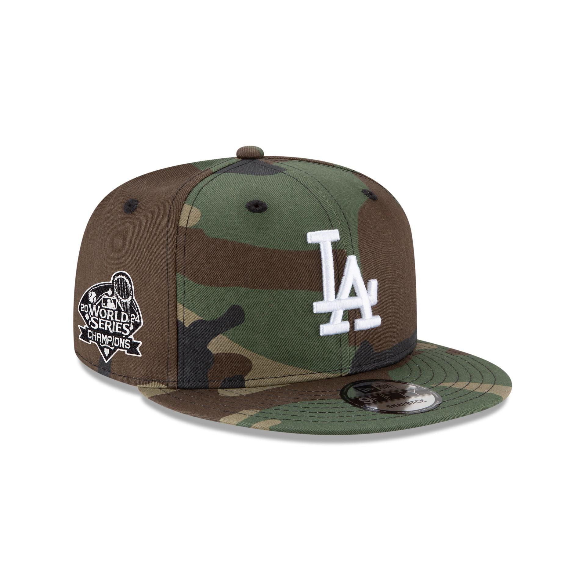 Los Angeles Dodgers World Series Champions Camo 9FIFTY Snapback Hat Male Product Image