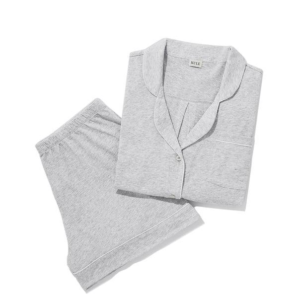 The Short PJ Set - Heather Grey Product Image