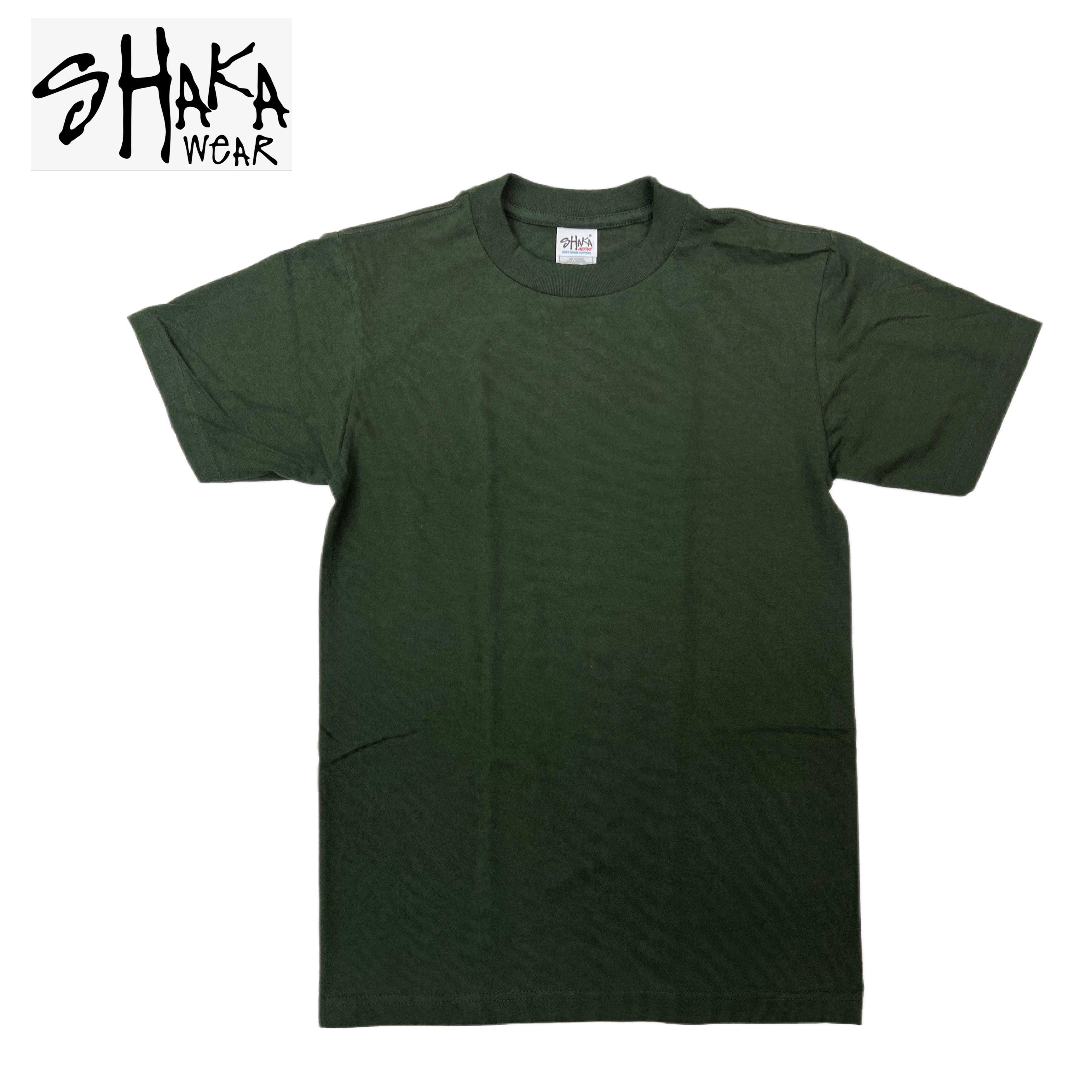 Shaka Wear 6.0 oz Active Short Sleeve T-Shirt (Hunter Green/Kelly Green/Orange/Hot Pink/Pink) Male Product Image