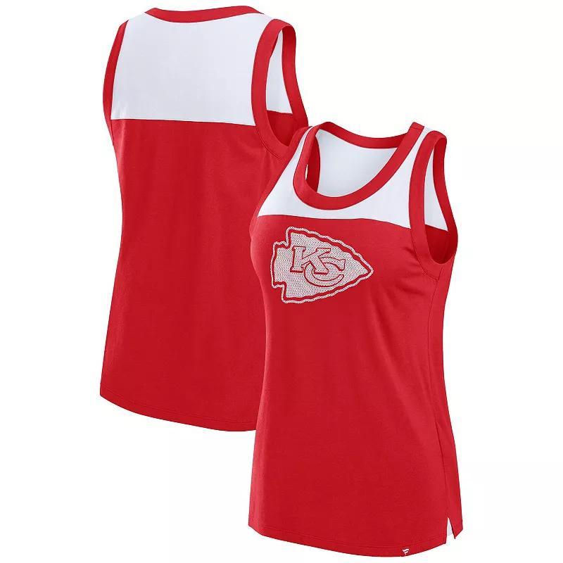 Womens Fanatics Kansas City Chiefs Sequin Tank Top Product Image