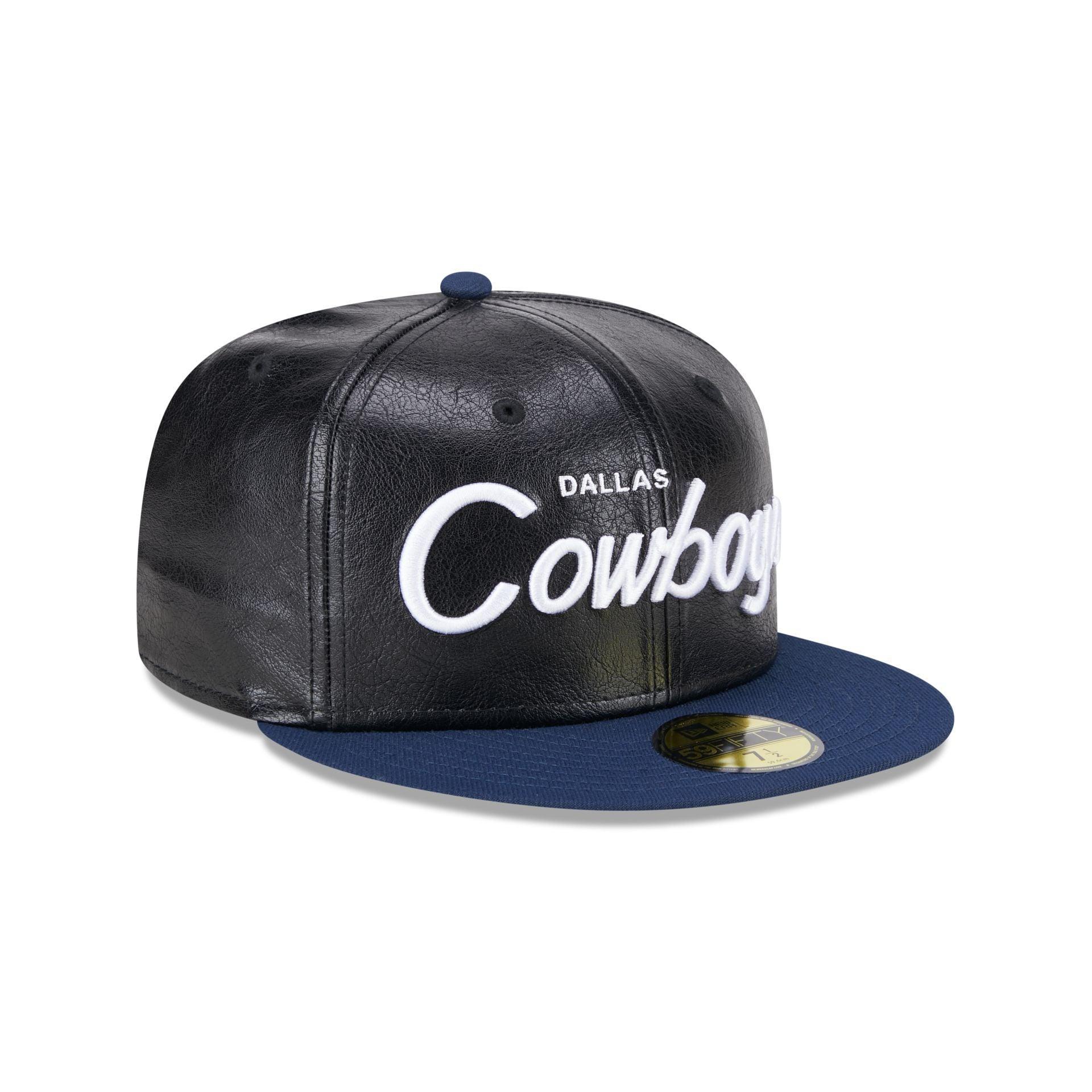 Dallas Cowboys Faux Leather Crown 59FIFTY Fitted Hat Male Product Image