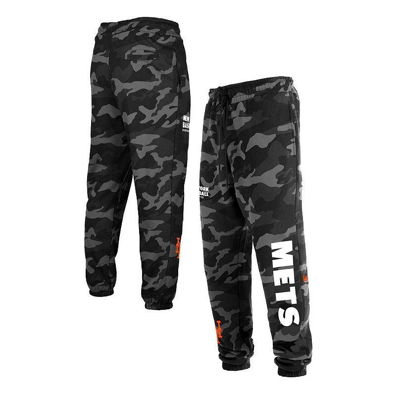 Mens New Era Black New York Mets Camo Jogger Pants Product Image