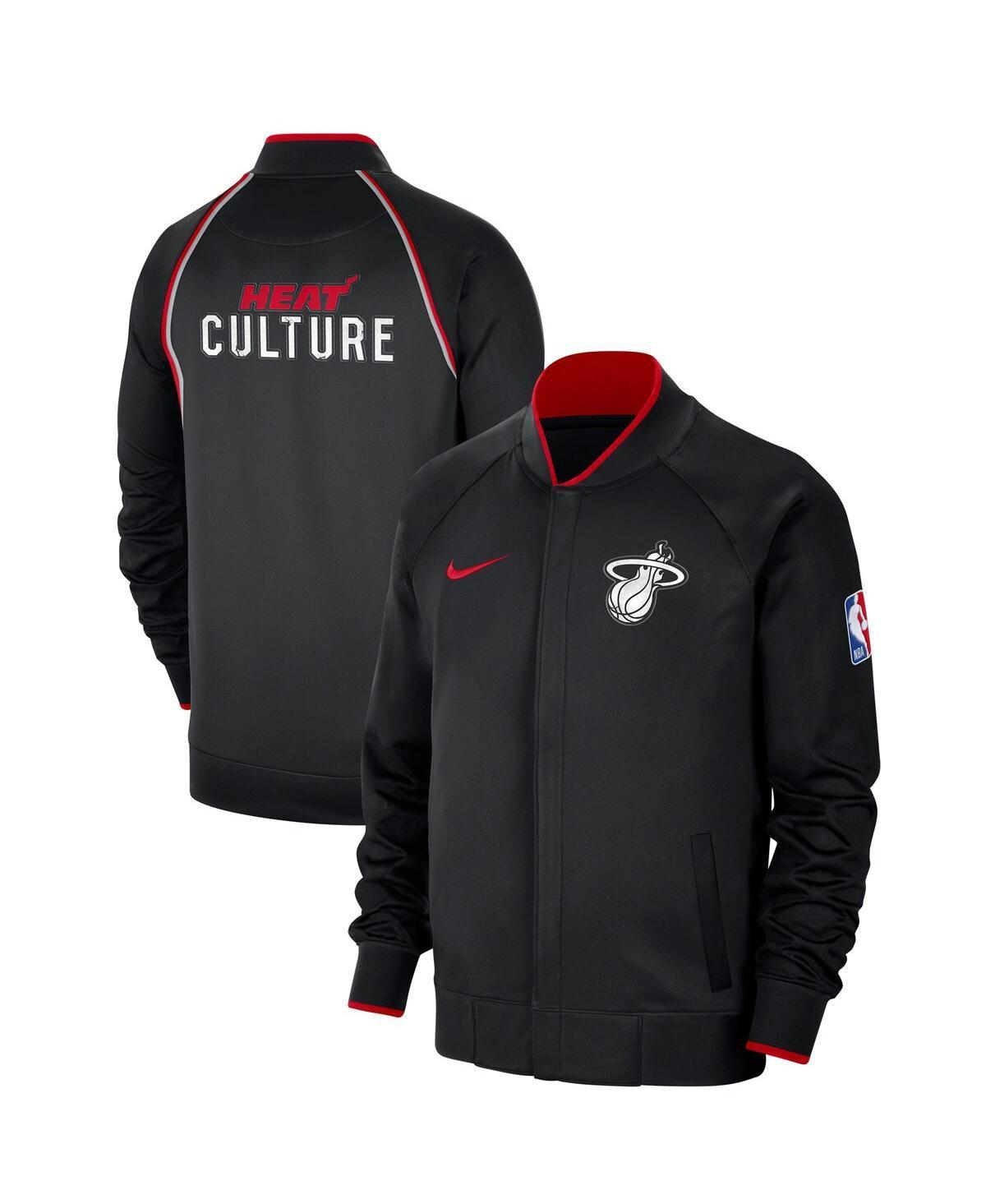 Mens Nike Black Miami Heat 2023/24 City Edition Authentic Showtime Performance Raglan Full-Zip Jacket Product Image