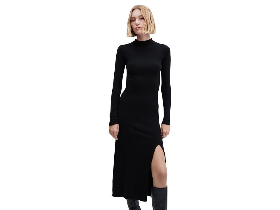 Mango knit high neck midi dress product image