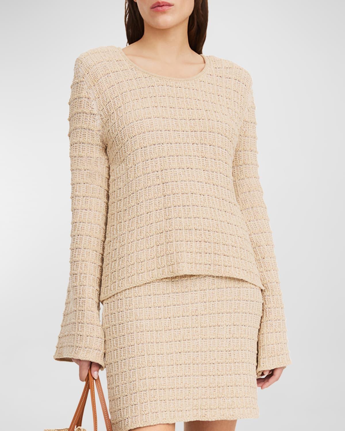 Charmina Flare-Sleeve Knit Sweater Product Image