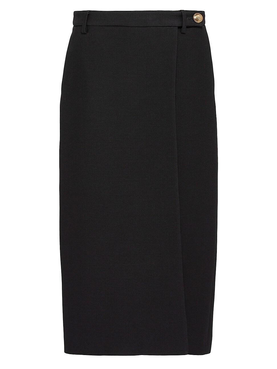 Womens Tricotine Midi Skirt Product Image