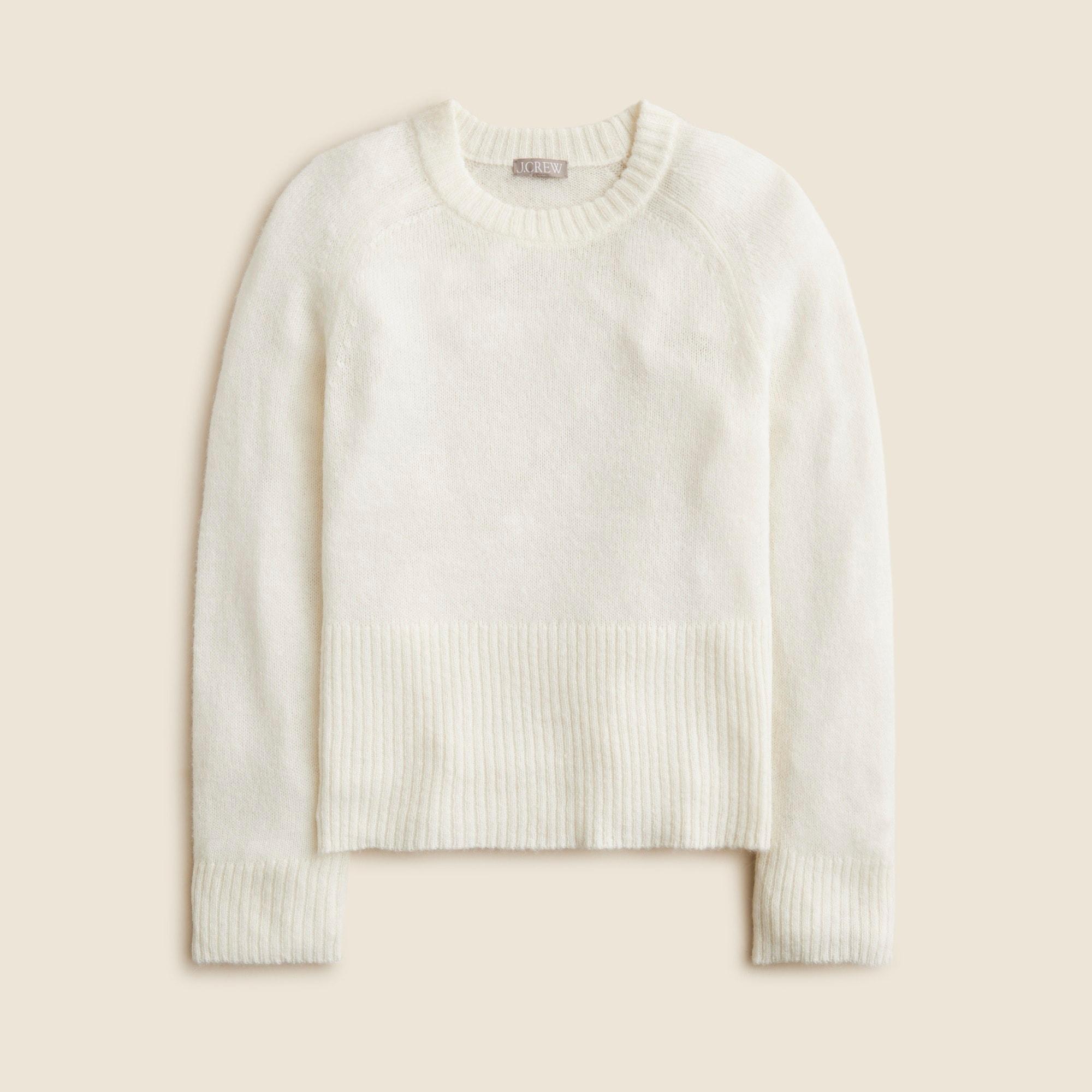 High rib pullover sweater in wool blend Product Image