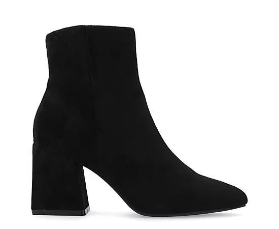 Journee Collection Womens Sorren Tru Comfort Foam Covered Block Heel Pointed Toe Booties Product Image