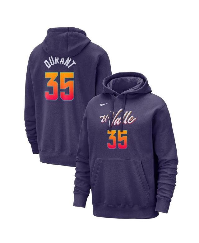 Mens Nike Kevin Durant Purple Phoenix Suns 2023/24 City Edition Name and Number Pullover Hoodie Product Image