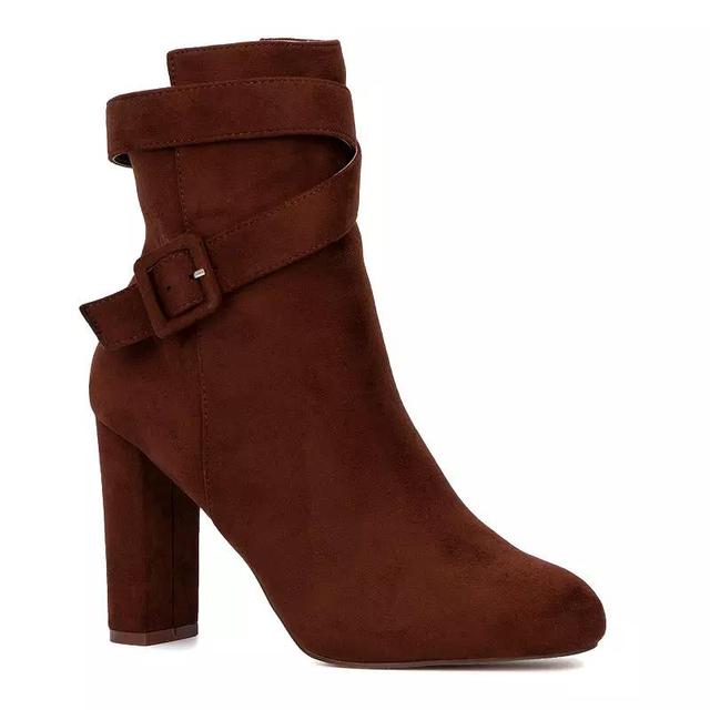 New York & Company Luella Womens Ankle Boots Brown Product Image