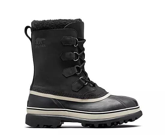 Sorel Mens Caribou Waterproof Nubuck Leather Cold-Weather Boots Product Image