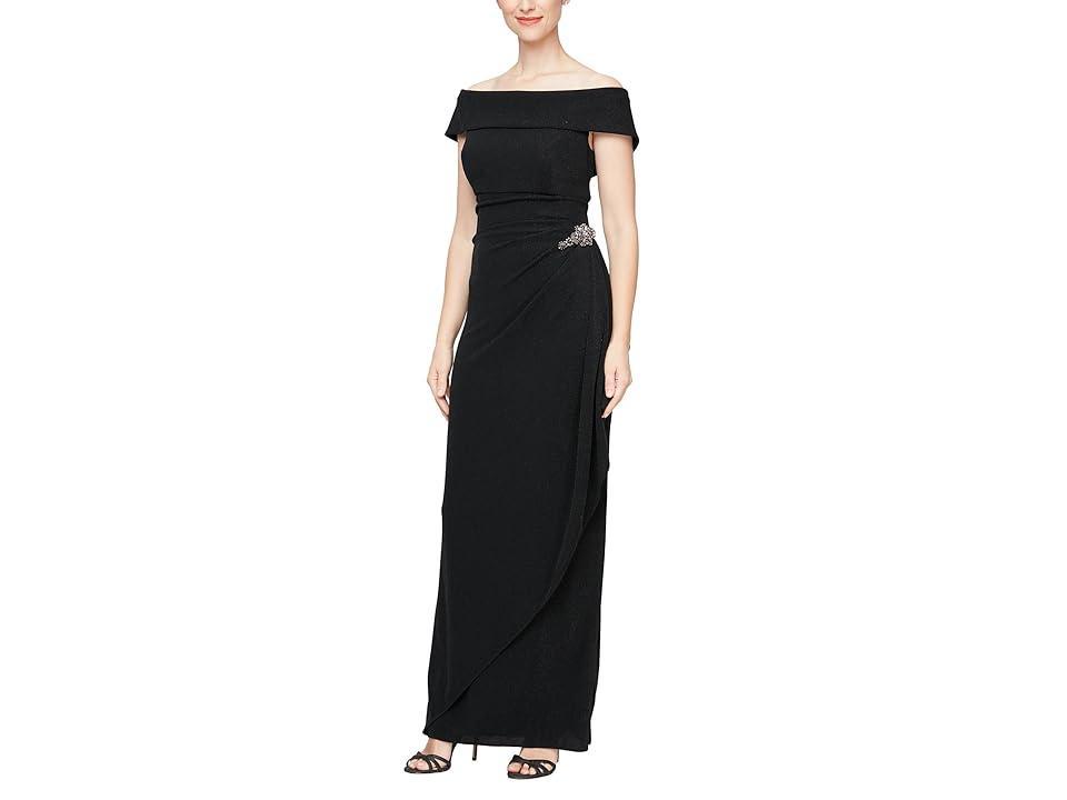 Alex Evenings Embellished Off the Shoulder Gown Product Image