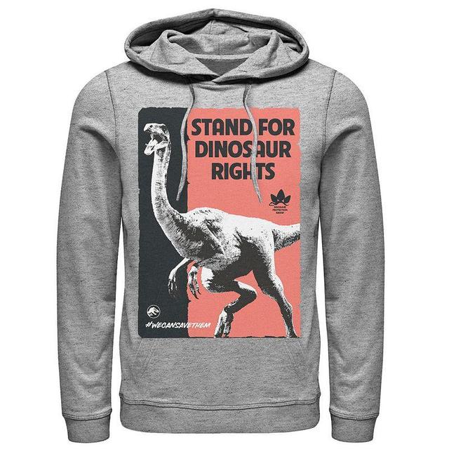 Mens Jurassic World Stand For Dinosaurs Poster Hoodie Blue Product Image