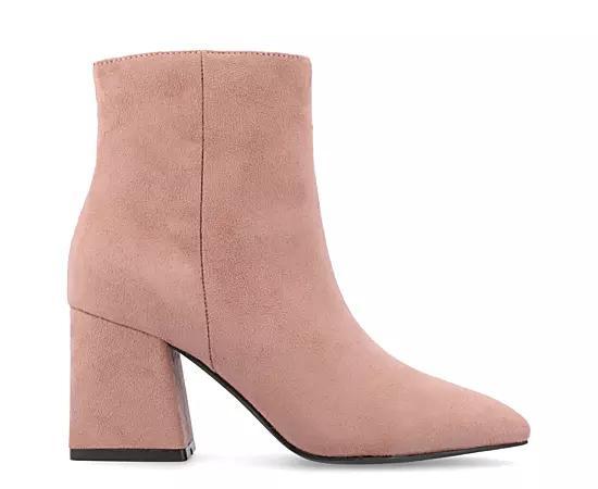 Journee Collection Womens Sorren Tru Comfort Foam Covered Block Heel Pointed Toe Booties Product Image