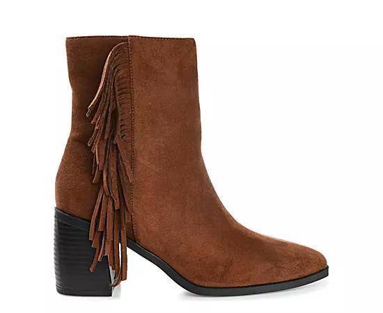 Journee Collection Womens Noriah Fringe Booties Product Image