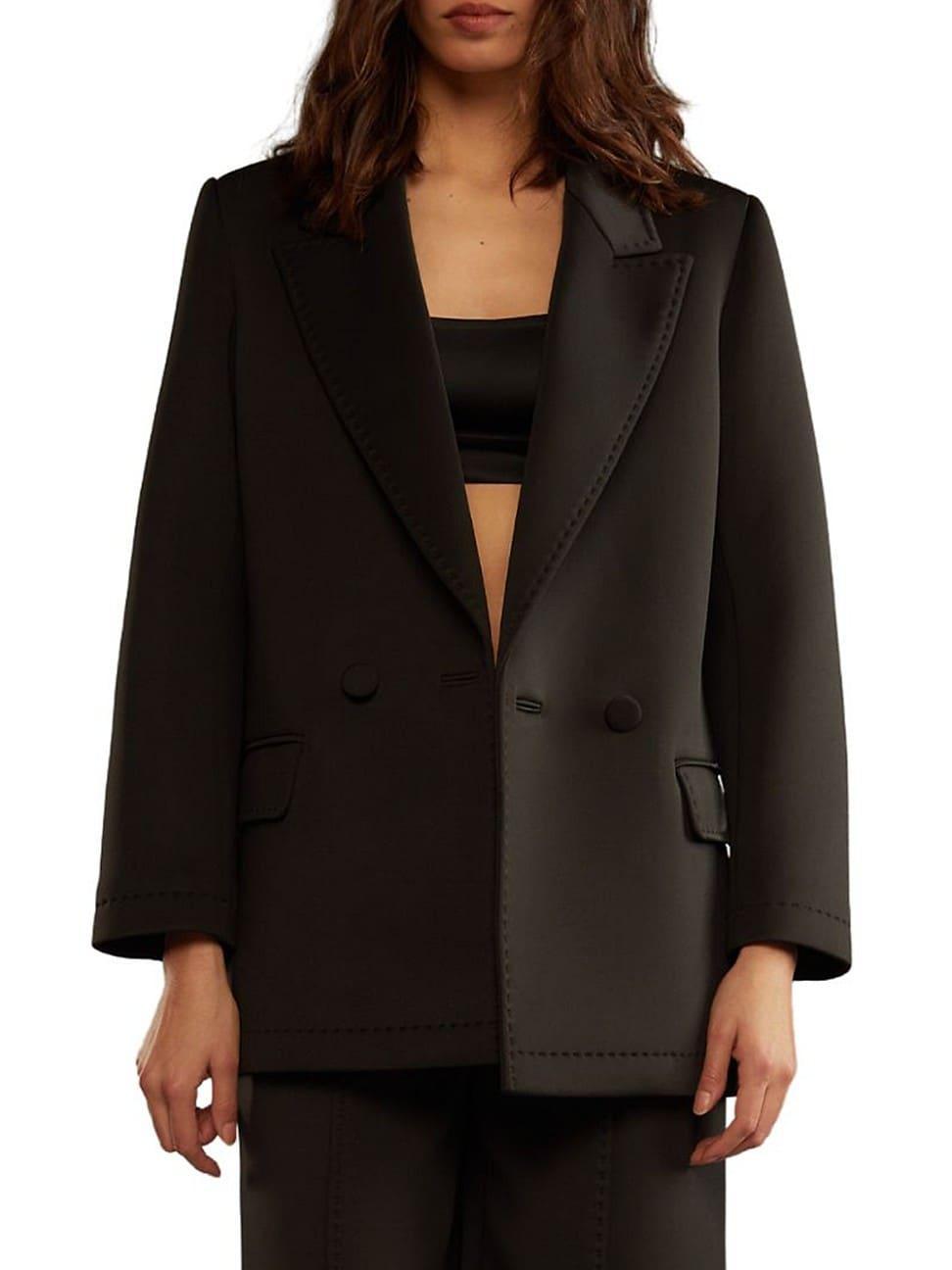 Womens Double-Breasted Blazer Product Image