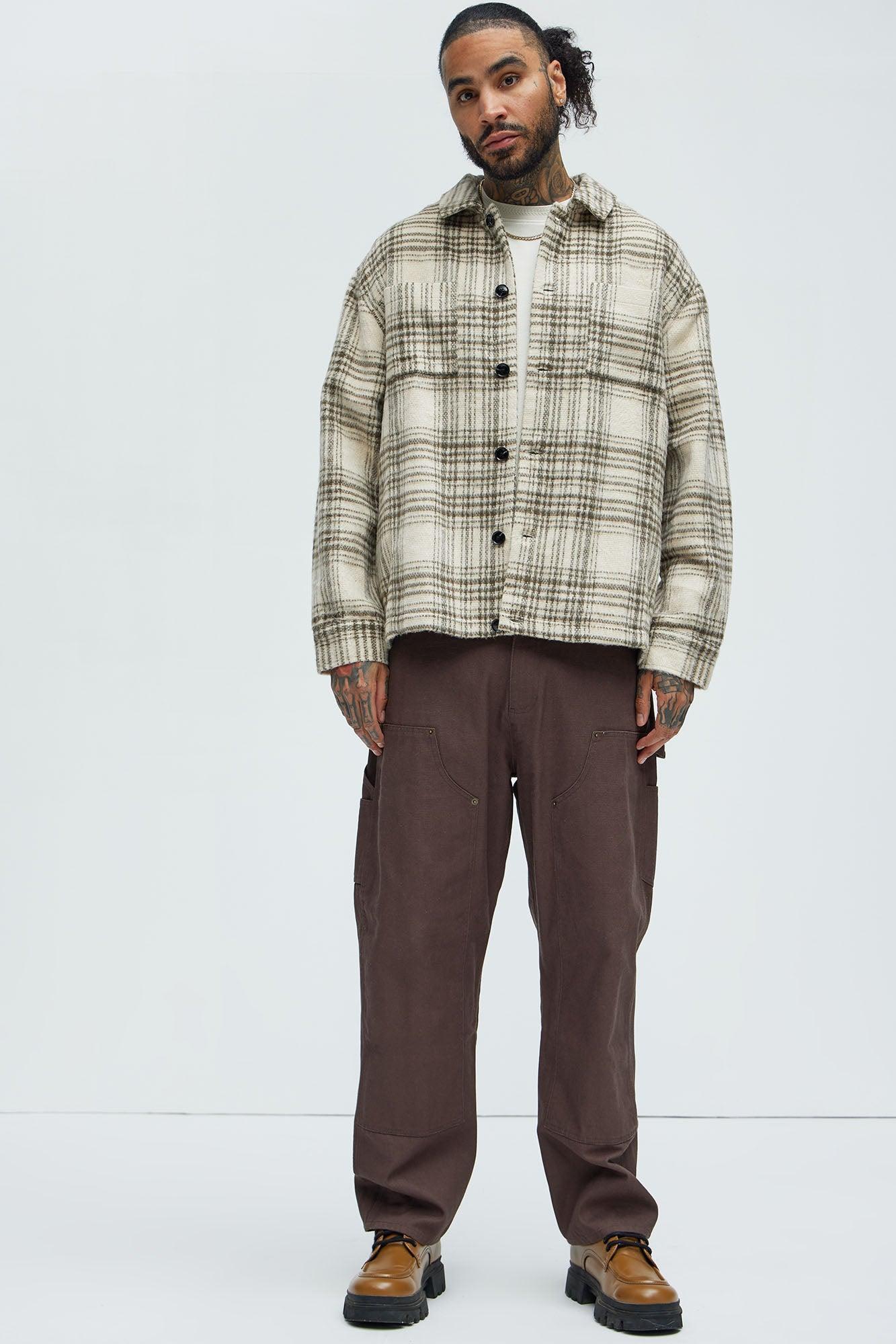 Agua Plaid Shacket - Cream/combo Product Image