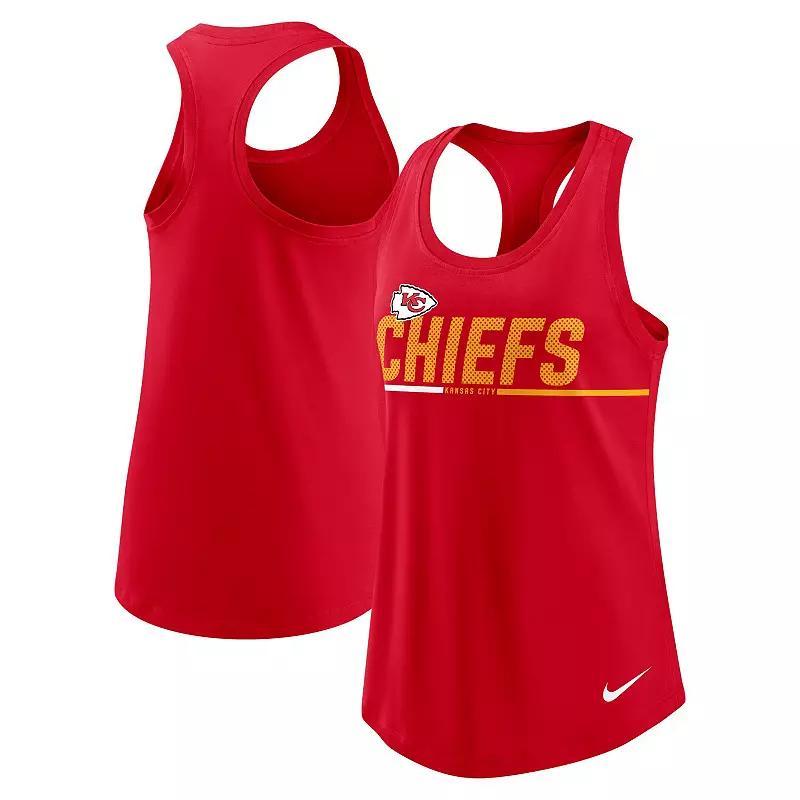 Womens Nike Kansas City Chiefs Team Name City Tri-Blend Racerback Tank Top Product Image