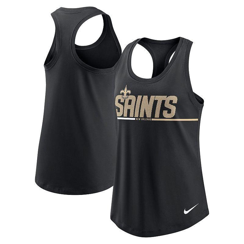 Womens Nike New Orleans Saints Team Name City Tri-Blend Racerback Tank Top Product Image