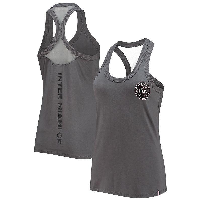 Womens The Wild Collective Gray Inter Miami CF Athleisure Tank Top Product Image