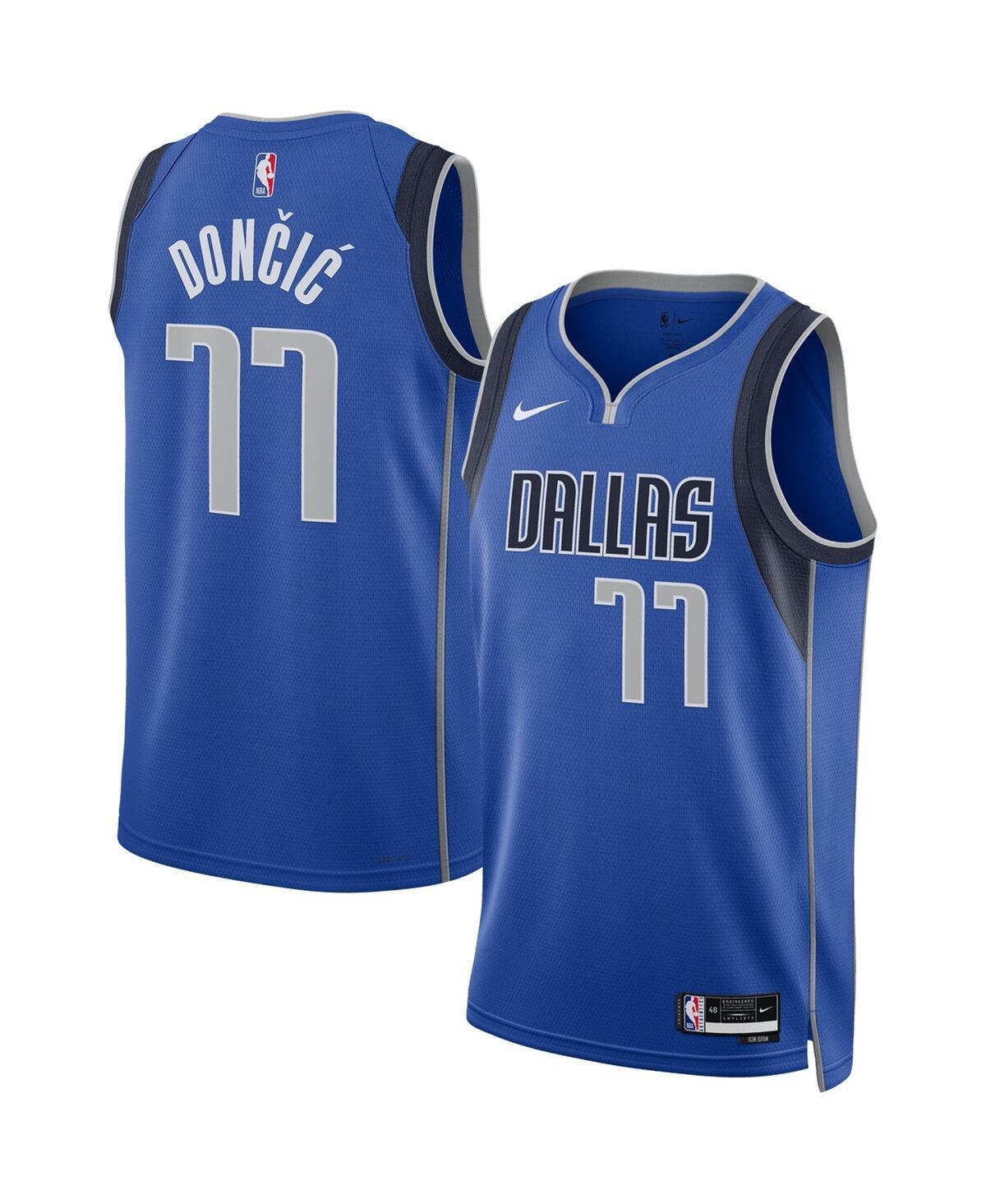 Mens and Womens Nike Luka Doncic Dallas Mavericks Swingman Jersey - Blue Product Image