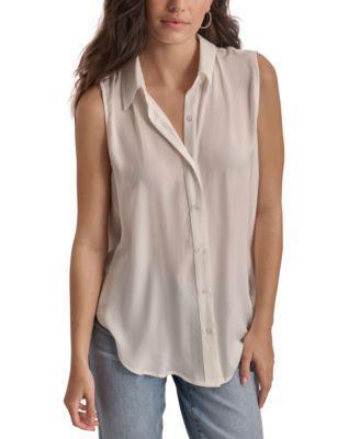 Dkny Jeans Womens Sleeveless Shirt Product Image