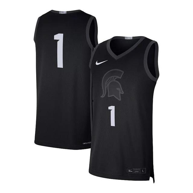 Mens Nike #1 Michigan State Spartans Limited Authentic Jersey Product Image