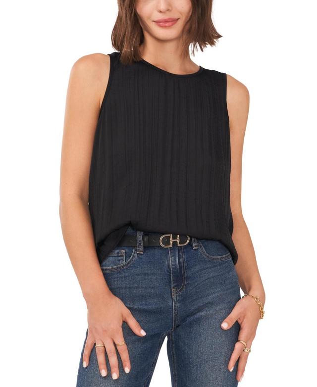 Vince Camuto Womens Pleated Sleeveless Top Product Image