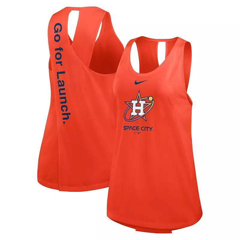 Womens Nike Houston Astros City Connect Crossed Back Tank Top Product Image