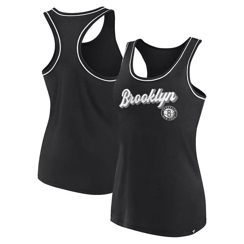 Womens Fanatics Black Chicago White Sox Wordmark Logo Racerback Tank Top Product Image