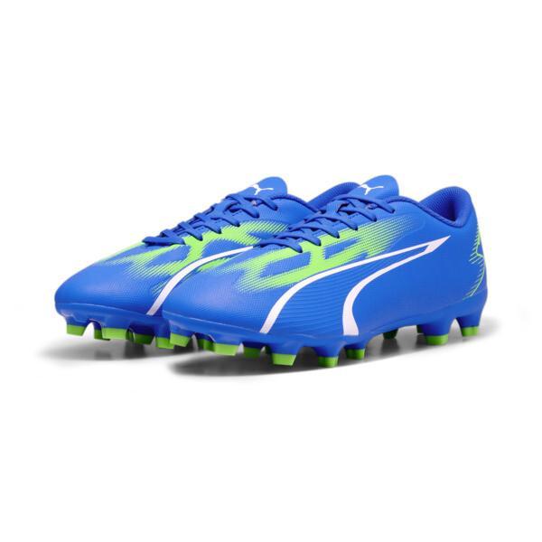 PUMA ULTRA PLAY FG/AG Men's Soccer Cleats Shoes in Ultra Blue/White/Pro Green Product Image