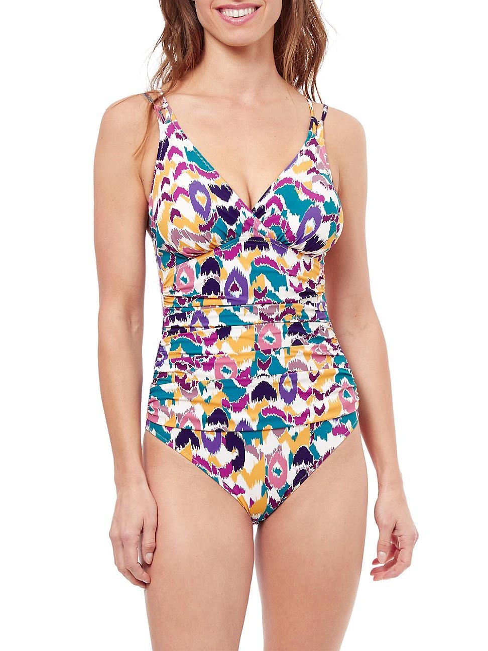 Womens Echo Ikat One-Piece Swimsuit Product Image