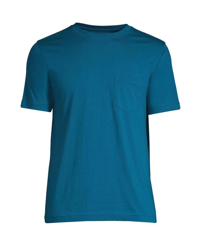 Lands End Mens Big & Tall Short Sleeve Supima Tee With Pocket Product Image