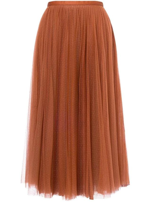 Philosophy di Lorenzo Serafini Rust Dotty Tulle Skirt Product Image