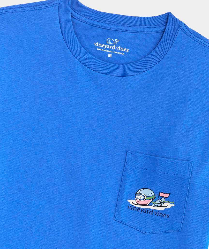 Racing Down The Slopes Long-Sleeve Pocket Tee Product Image