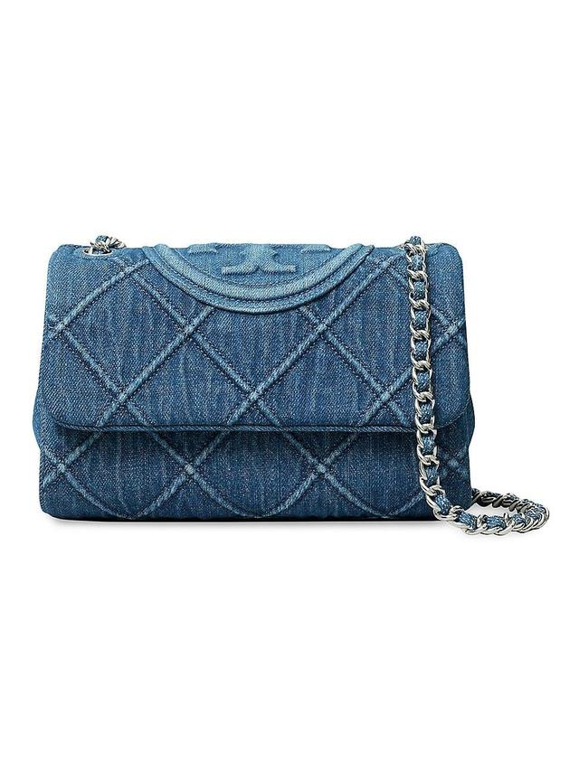 Womens Fleming Denim Crossbody Bag Product Image